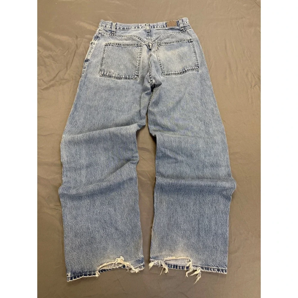Vtg Levis SilverTab Oversized Fit Jeans Light Wash Blue 32x34 Baggy Skater Y2K